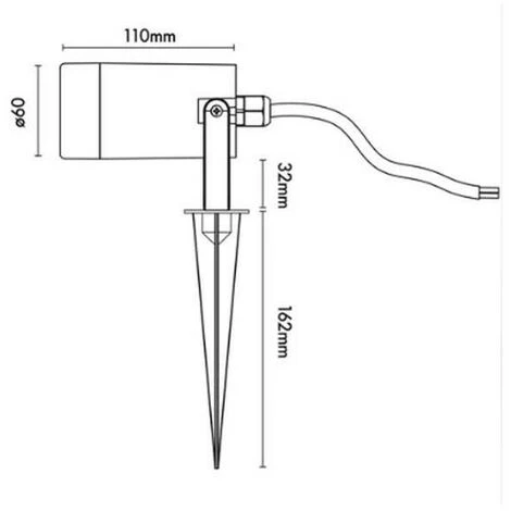 Faretto Con Picchetto Da Giardino Poliplast Attacco GU10 IP44 Bianco 401022B 2 Faretto Con Picchetto Da Giardino Poliplast Attacco GU10 IP44 Bianco 401022B - immagine 2