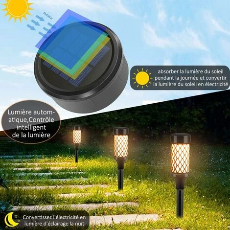 Luci Da Giardino Per Esterni Ad Energia Solare Bianco Caldo, Luci A LED Ad Energia Solare Impermeabili IP65 Decorazione Per Esterni Per Percorsi/cortile/patio/terrazza/matrimoni/feste, 2 Confezioni 2 Luci Da Giardino Per Esterni Ad Energia Solare Bianco Caldo, Luci A LED Ad Energia Solare Impermeabili IP65 Decorazione Per Esterni Per Percorsi/cortile/patio/terrazza/matrimoni/feste, 2 Confezioni - immagine 2