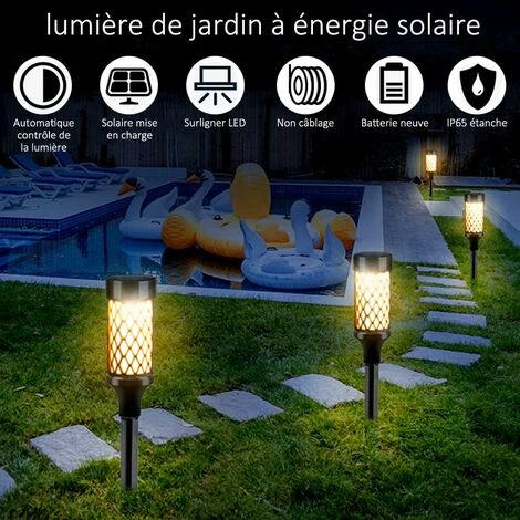Luci Da Giardino Per Esterni Ad Energia Solare Bianco Caldo, Luci A LED Ad Energia Solare Impermeabili IP65 Decorazione Per Esterni Per Percorsi/cortile/patio/terrazza/matrimoni/feste, 2 Confezioni 4 Luci Da Giardino Per Esterni Ad Energia Solare Bianco Caldo, Luci A LED Ad Energia Solare Impermeabili IP65 Decorazione Per Esterni Per Percorsi/cortile/patio/terrazza/matrimoni/feste, 2 Confezioni - immagine 4
