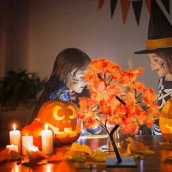 MINKUROW Lampada Da Tavolo Con Foglie Autunnali, Ramo Di Lampada A Led, Luce Per Albero A Led, Lampada Da Comodino Per Camera Da Letto, Luci Notturne, Decorazione Per Lampada Da Scrivania Per Natale, -Vendite VIDAXL || LEDVANCE || STEINEL 69786792 4