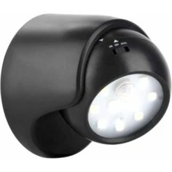 MINKUROW Applique Da Esterno Con Rilevatore Di Movimento Illuminazione A Led Per Esterni Illuminazione Senza Fili Alimentata A Batteria Girevole E Inclinabile A 360 Gradi
