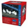Konstsmide Lampada A LED In Acrilico, Motivo: Uccelli, Set Di 5, 40 A, Luce Bianca Calda, Trasformatore Esterno Da 24 V, Cavo Trasparente 6144-203, Bianco