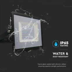 V-TAC Faro LED SMD 100W E-Series G2 Colore Nero 6500K IP65 -Vendite VIDAXL || LEDVANCE || STEINEL 71491849 4