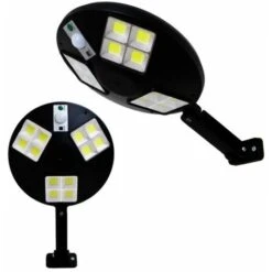 Lampione Solare144 Led Con Sensore Crepuscolare