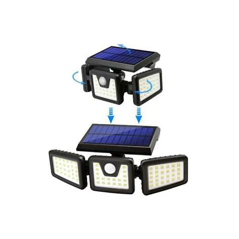 Faretto LED Solare Esterno Luce 1 Faretto LED Solare Esterno Luce