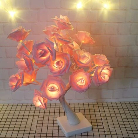 Luce Decorativa Rosa, Luce Notturna Rosa, 24 Petali Di Rosa, Luce Notturna Calda Per Decorazione, Luce Notturna E Regali (Rosa) 2 Luce Decorativa Rosa, Luce Notturna Rosa, 24 Petali Di Rosa, Luce Notturna Calda Per Decorazione, Luce Notturna E Regali (Rosa) - immagine 2