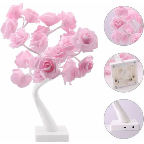Luce Decorativa Rosa, Luce Notturna Rosa, 24 Petali Di Rosa, Luce Notturna Calda Per Decorazione, Luce Notturna E Regali (Rosa) 3 Luce Decorativa Rosa, Luce Notturna Rosa, 24 Petali Di Rosa, Luce Notturna Calda Per Decorazione, Luce Notturna E Regali (Rosa) - immagine 3
