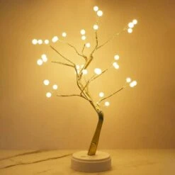 Lampada Da Tavolo LED Tree Bonsai Con Batteria E Inserto Di Alimentazione USB Lampada Da Tavolo Decorazione Albero Lampada Da Tavolo Rame Regolabile Lampada Da Tavolo Night Light 36