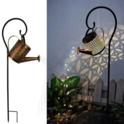 Lampada Da Annaffiatoio A LED Solare Decorazione Da Giardino Ornamenti Da Esterno O Cortile Da Giardino Patio Luci Da Fata Solari Luci Decorative,1 Lamp 1 Bracket,CHINA