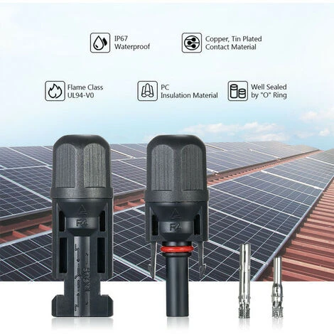 10 Coppie Di Connettori Maschio E Femmina MC4 Fotovoltaici, Giunti Per Moduli Solari Fotovoltaici Con Chiavi Speciali 4 10 Coppie Di Connettori Maschio E Femmina MC4 Fotovoltaici, Giunti Per Moduli Solari Fotovoltaici Con Chiavi Speciali - immagine 4