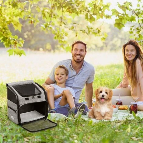Zaino Per Animali Domestici Cani/Gatti, Marsupio Portatile Per Animali Con Borsa Da Viaggio Versatile Pieghevole E Traspirante, Ideale Per Animali Domestici 3-10 Kg 2 Zaino Per Animali Domestici Cani/Gatti, Marsupio Portatile Per Animali Con Borsa Da Viaggio Versatile Pieghevole E Traspirante, Ideale Per Animali Domestici 3-10 Kg - immagine 2