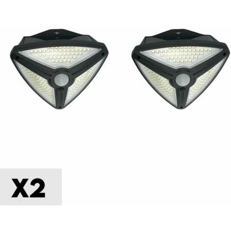 Faro Faretto Led Esterno Con Pannello Solare (2 Pezzi) 1 Faro Faretto Led Esterno Con Pannello Solare (2 Pezzi)