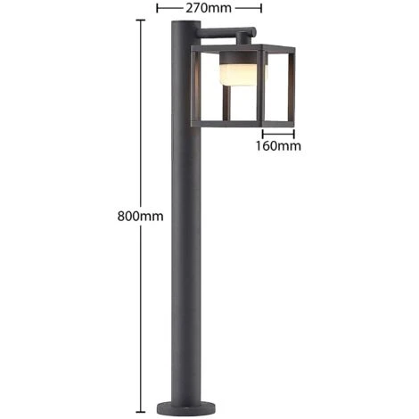 Lucande Timio Lampione, 80 Cm 2 Lucande Timio Lampione, 80 Cm - immagine 2