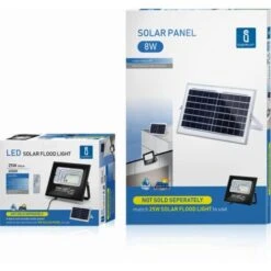 FARO ENERGIA SOLARE LED 25W CON PANNELLO FARETTO CREPUSCOLARE TELECOMANDO -Vendite VIDAXL || LEDVANCE || STEINEL 76954861 4