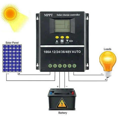 Identificazione Automatica Della Tensione Regolatore MPPT Solare Display LCD Sistema Off-grid Sistemi Di Generazione Di Energia Elettrica Per Batteria Al Litio Ricaricabile Cella Al Piombo (multicolor 4 Identificazione Automatica Della Tensione Regolatore MPPT Solare Display LCD Sistema Off-grid Sistemi Di Generazione Di Energia Elettrica Per Batteria Al Litio Ricaricabile Cella Al Piombo (multicolor - immagine 4