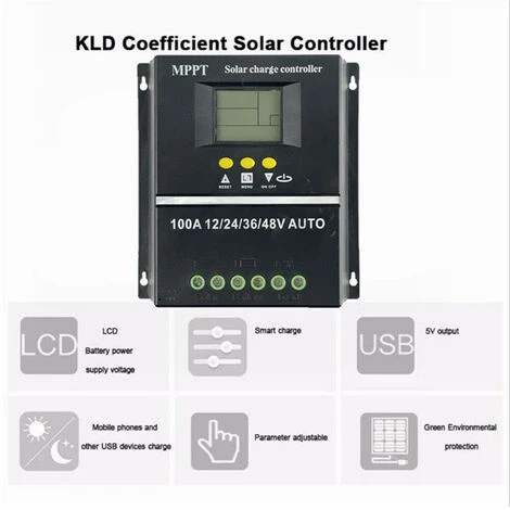 Identificazione Automatica Della Tensione Regolatore MPPT Solare Display LCD Sistema Off-grid Sistemi Di Generazione Di Energia Elettrica Per Batteria Al Litio Ricaricabile Cella Al Piombo (multicolor 5 Identificazione Automatica Della Tensione Regolatore MPPT Solare Display LCD Sistema Off-grid Sistemi Di Generazione Di Energia Elettrica Per Batteria Al Litio Ricaricabile Cella Al Piombo (multicolor - immagine 5