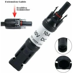 3x 30a Portafusibile Connettore Fusibile Pannello Solare Compatibile Con Mc4 -Vendite VIDAXL || LEDVANCE || STEINEL 77672751 3