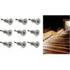 Set Da 9 Mini Faretto Incasso Led 1w Luce Fredda 15mm Segnapasso Esterno Interno