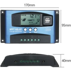 Regolatore Di Carica Solare Dual USB Regolatore Solare Smart LCD Screen MPPT Tracking 5V/2A Dual USB Output 12V/24V Identificazione Automatica (40A) 8 Regolatore Di Carica Solare Dual USB Regolatore Solare Smart LCD Screen MPPT Tracking 5V/2A Dual USB Output 12V/24V Identificazione Automatica (40A) -Vendite VIDAXL || LEDVANCE || STEINEL 78392082 4