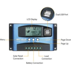 Regolatore Di Carica Solare Dual USB Regolatore Solare Smart LCD Screen MPPT Tracking 5V/2A Dual USB Output 12V/24V Identificazione Automatica (40A) 9 Regolatore Di Carica Solare Dual USB Regolatore Solare Smart LCD Screen MPPT Tracking 5V/2A Dual USB Output 12V/24V Identificazione Automatica (40A) -Vendite VIDAXL || LEDVANCE || STEINEL 78392082 5