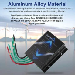 Regolatore Di Energia Eolica In Lega Di Alluminio Design Modulare Regolatore Di Generatore Eolico IP67 Impermeabile 6 Opzionale (400W 12V O 24V) -Vendite VIDAXL || LEDVANCE || STEINEL 78392197 4