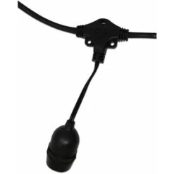 Catenaria Luminosa Americana Luci Led 10m E27 Da Esterno LPGLed Nero,230V 8 Catenaria Luminosa Americana Luci Led 10m E27 Da Esterno LPGLed Nero,230V -Vendite VIDAXL || LEDVANCE || STEINEL 78418423 4