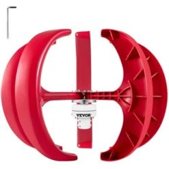 VEVOR Turbina Eolica A Forma Di Lanterna Con 5 Pale Generatore Eolico 100W / 12V Con Controller Integrato, Uso Per Sistemi Di Monitoraggio, Case Mobili, Barche Da Pesca, Marine E Altro Usi Di Ricarica