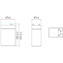 VELAMP 23719 Batteria Ricaricabile Piombo, Attacchi Faston, 4V, 4,5 Ah, Nero -Vendite VIDAXL || LEDVANCE || STEINEL 78926392 4
