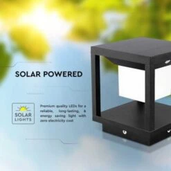 V-TAC Lampada Led Solare Quadrata Da Esterno Con Sensore Pir Movimento Da Terra 2W Colore Nero 3000k IP65 Sku 6805 8 V-TAC Lampada Led Solare Quadrata Da Esterno Con Sensore Pir Movimento Da Terra 2W Colore Nero 3000k IP65 Sku 6805 -Vendite VIDAXL || LEDVANCE || STEINEL 79364219 4