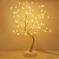 ZOLGINAH Luci Per Alberi A LED, 36/108 Perline LED Luci Notturne, Rami Regolabili Fai-da-te Albero Di Design In Filo Di Rame Per La Decorazione Della Festa Nuziale