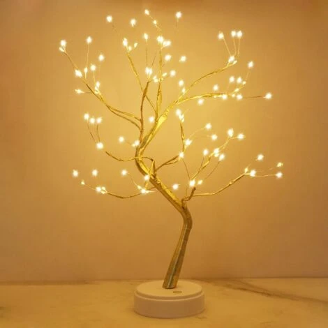ZOLGINAH Luci Per Alberi A LED, 36/108 Perline LED Luci Notturne, Rami Regolabili Fai-da-te Albero Di Design In Filo Di Rame Per La Decorazione Della Festa Nuziale 1 ZOLGINAH Luci Per Alberi A LED, 36/108 Perline LED Luci Notturne, Rami Regolabili Fai-da-te Albero Di Design In Filo Di Rame Per La Decorazione Della Festa Nuziale