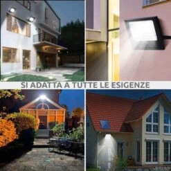 Faro A Led 100W, Pannello Solare Con Sensore Crepuscolare E Telecomando, IP 67 9 Faro A Led 100W, Pannello Solare Con Sensore Crepuscolare E Telecomando, IP 67 -Vendite VIDAXL || LEDVANCE || STEINEL 82620090 5