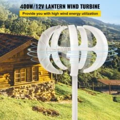 VEVOR Generatore Di Turbine Eoliche A Forma Di Lanterna 600W, Generatore Eolico Con 5 Pale In Nylon Di Alta Qualità 12 V CC, Per La Ricarica Della Batteria Su Barche, Gazebo, Chalet O Case Mobili -Vendite VIDAXL || LEDVANCE || STEINEL 82818382 3