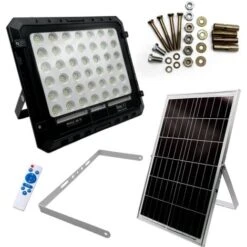 FARO LUCE LED CON PANNELLO SOLARE 50W 100W 200W 300W SENSORE CREPUSCOLARE IP66 50 -Vendite VIDAXL || LEDVANCE || STEINEL 82851164 3