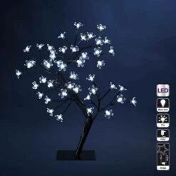 Decorazione D Interni Albero Di Prugne - 48 Led Bianchi - Feeric Lights & Christmas