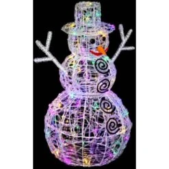 Pupazzo Di Neve Di Forma Acrilica - Fix 3d Bianco 100 Led 60 Cm - Feeric Lights & Christmas -Vendite VIDAXL || LEDVANCE || STEINEL 83768970 4