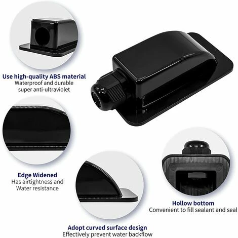 Betterlife Scatola Passacavo Singola In ABS Per Ingresso Cavi Solari Piastra Di Ingresso Cavi Da 3 Mm A 12 Mm-Ghianda Ingresso Cavi Solari Per Tetto Camper Impermeabile, Yacht, Tetti 4 Betterlife Scatola Passacavo Singola In ABS Per Ingresso Cavi Solari Piastra Di Ingresso Cavi Da 3 Mm A 12 Mm-Ghianda Ingresso Cavi Solari Per Tetto Camper Impermeabile, Yacht, Tetti - immagine 4