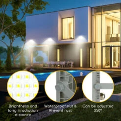 Aigostar LED Esterno, Proiettore Da Esterno 100W 4000K, Proiettore Da Esterno 9000LM Impermeabile IP65 Per Cortile, Giardino, Garage -Vendite VIDAXL || LEDVANCE || STEINEL 86973769 4