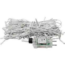 Catene Luminose Da Esterno Lampada Fata Catena Di Luci A LED Da Parete, 8 Modalitŕ Di Illuminazione, IP44, Decorazione Soggiorno, Bianco Caldo, 5m 200 LEDs HENGMEI