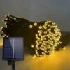 Ghirlande Solari Solar Lampadina Catena Esterno Muro Di Luce Calda Bianca Da 100 M Solar Light Led Luce Natalizio Luce 8 Modalità Impermeabile 100LEDS HENGMEI