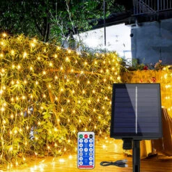 Ghirlande Solari 3 X 2 M Solare Luci A LED Fata Luci Con 8 ModalitĂ di Illuminazione Catena Luminosa IP44 Luci, Con USB Spina,Bianco Caldo HENGMEI