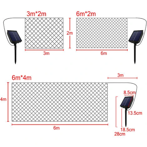 Ghirlande Solari 3 X 2 M Solare Luci A LED Fata Luci Con 8 ModalitĂ di Illuminazione Catena Luminosa IP44 Luci, Con USB Spina,Bianco Caldo HENGMEI 2 Ghirlande Solari 3 X 2 M Solare Luci A LED Fata Luci Con 8 ModalitĂ di Illuminazione Catena Luminosa IP44 Luci, Con USB Spina,Bianco Caldo HENGMEI - immagine 2