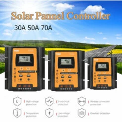 Regolatore Di Carica Solare Per Sistema Di Pannelli Solari 12V/24V Regolatore Di Batteria Fotovoltaico IP32 Timer Di Carica Display LCD Regolatore Di Pannelli Solari Con Doppia Porta USB Protezione Da -Vendite VIDAXL || LEDVANCE || STEINEL 88724626 3