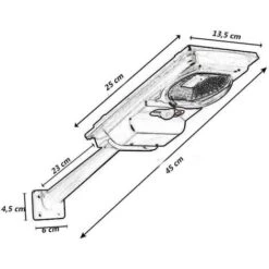 Faro Armatura Stradale 15 Watt Lampione Solare Con Sensore Di Movimento Crepuscolare Luce Fredda 6500k -Vendite VIDAXL || LEDVANCE || STEINEL 88782149 4