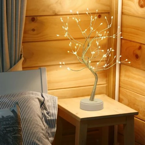 LITZEELuce Per Albero A Led, Luce Notturna A 108 Led A Stella, Albero Di Design Con Rami Di Filo Di Rame Regolabili, Per La Decorazione Della Festa Nuziale. 2 LITZEELuce Per Albero A Led, Luce Notturna A 108 Led A Stella, Albero Di Design Con Rami Di Filo Di Rame Regolabili, Per La Decorazione Della Festa Nuziale. - immagine 2