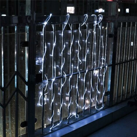 LITZEE12m 100 Led Stringa Di Luce Solare Da Giardino, Ip65 Impermeabile Led Tubo Di Luce, Stringa Di Luce Esterna, Stringa Di Luci Led Per Matrimoni, Feste E Natale, Luci Di Natale (Bianco Freddo) 3 LITZEE12m 100 Led Stringa Di Luce Solare Da Giardino, Ip65 Impermeabile Led Tubo Di Luce, Stringa Di Luce Esterna, Stringa Di Luci Led Per Matrimoni, Feste E Natale, Luci Di Natale (Bianco Freddo) - immagine 3