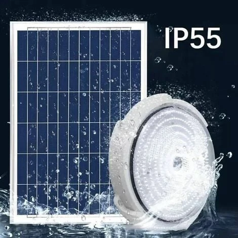 Plafoniera A Led Da Esterno Crepuscolare Ricarica Solare Pannello E Telecomando Con Cavo Da 4.5 Metri 3 Plafoniera A Led Da Esterno Crepuscolare Ricarica Solare Pannello E Telecomando Con Cavo Da 4.5 Metri - immagine 3