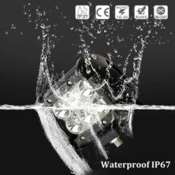 Hengda Faro Da Lavoro 2x 18W Piazza Fari Led 12V 24V Fari Di Profondità Impermeabile IP67 Luci Di Lavoro Fuoristrada Per Moto Auto ATV SUV - Nero -Vendite VIDAXL || LEDVANCE || STEINEL 89604873 3