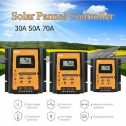 Regolatore Di Carica Solare 30A MPPT PWM Per Sistema Di Pannelli Solari 12V/24V Regolatore Di Batteria Fotovoltaico IP32 Timer Di Carica Display LCD Regolatore Di Pannelli Solari Con Doppia Porta USB -Vendite VIDAXL || LEDVANCE || STEINEL 89823101 3