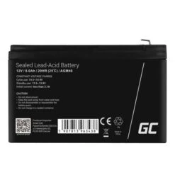 Verde Batteria Di Ricambio AGM Gel 12V 8Ah Batteria Ricaricabile Al Piombo Sigillata Senza Manutenzione Batteria Di Ricambio Per Sistemi Di Allarme Antifurto Videosorveglianza -Vendite VIDAXL || LEDVANCE || STEINEL 90516081 4